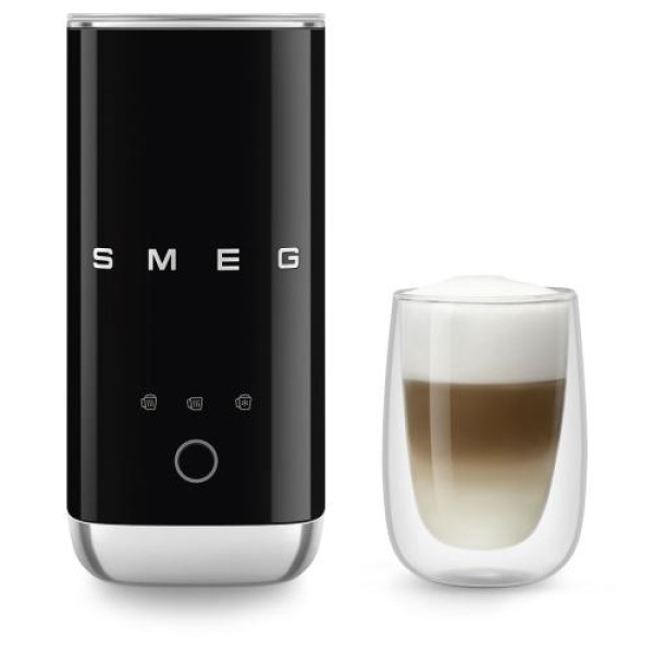 Piimavahustaja smeg, 180ml, 50`ndate stiil, must Piimavahustaja smeg, 180ml, 50`ndate stiil, must