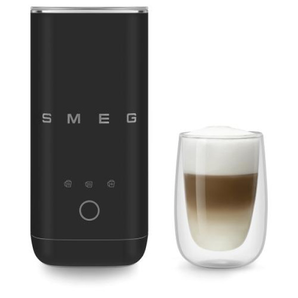 Piimavahustaja smeg, 180ml, 50`ndate stiil, matt must