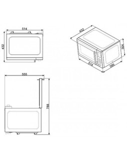 Mikrolaineahi smeg, 25 l, rv teras, 1000/900 w-foto3