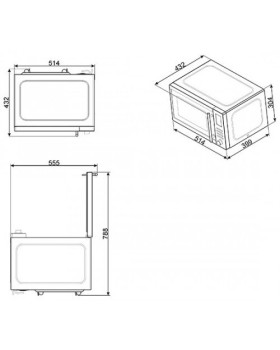 Mikrolaineahi smeg, 25 l, rv teras, 1000/900 w-foto3