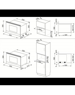 Mikrolaineahi smeg classic, integreeritav, 22 l, 850 w, rv teras-foto4