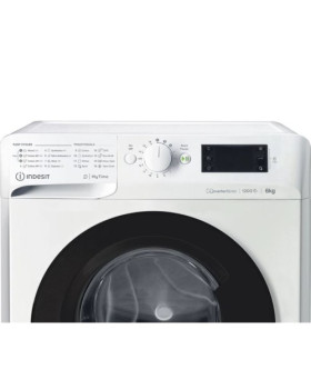 Pesumasin indesit, eestlaetav, inverter, 6 kg, 1200 p/min, valge/must luuk-foto3