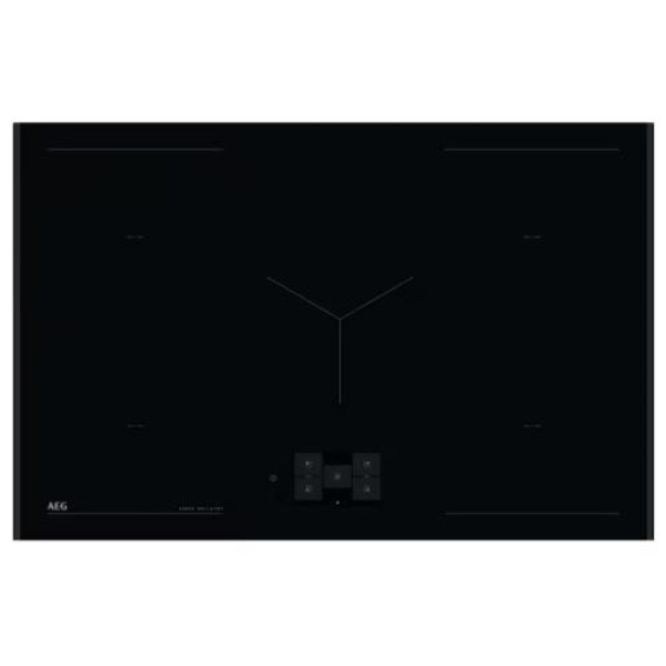 Pliidiplaat aeg, 5 x induktsioon, 80 cm, must, faasitud servad