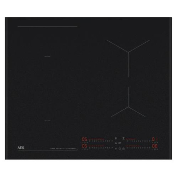 Pliidiplaat aeg, 4 x induktsioon, 60 cm, hob2hood, saphirmatt, faasitud servad