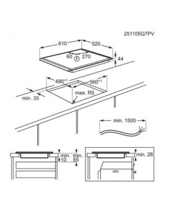 Pliidiplaat aeg, 4 x induktsioon, 60 cm, hob2hood, saphirmatt, faasitud servad-foto2