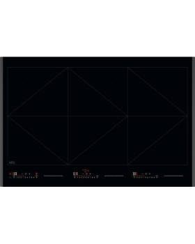 Pliidiplaat aeg, induktsioon, 80 cm, must, faasitud serv