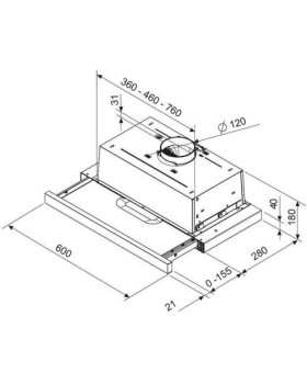 Õhupuhastaja samsung integreeritav, 60 cm, 71 db, 392 m3/h, must-foto4
