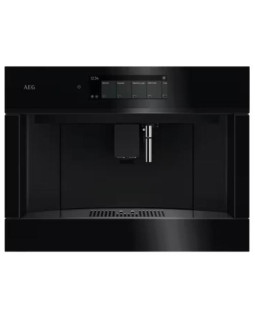 Espresso kohvimasin aeg, integreeritav, automaatne piimavahustaja, must