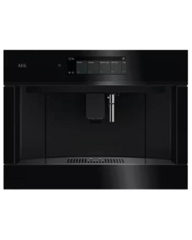 Espresso kohvimasin aeg, integreeritav, automaatne piimavahustaja, must
