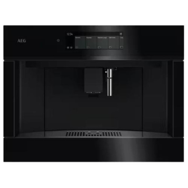Espresso kohvimasin aeg, integreeritav, automaatne piimavahustaja, must