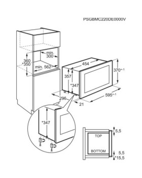 Mikrolaineahi aeg, integreeritav, 17 l, must, 800 w-foto2