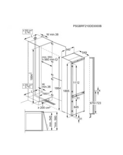 Külmik aeg 8000, integreeritav, 188,4 cm, 207/62 l, 34db, nofrost, valge-foto2