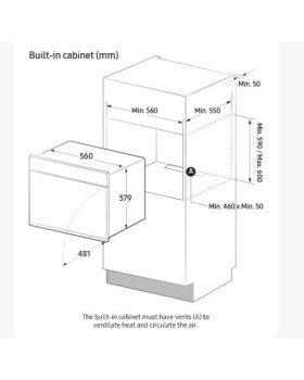 Ahi samsung, 76 l, a+, aurufunktsioon, dual cook, pürolüüs/aurupuhastus, must-foto11
