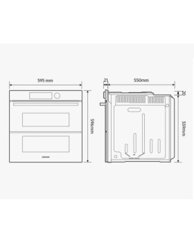 Ahi samsung, 76 l, a+, aurufunktsioon, dual cook, pürolüüs/aurupuhastus, must-foto3