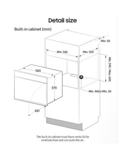 Ahi samsung, 76 l, a+, puutega avanev uks, aurufunktsioon, dual cook, full steam, aurupuhastus/pürolüüs puhastus, must-foto6