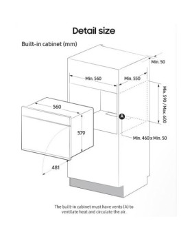 Ahi samsung, 76 l, a+, puutega avanev uks, aurufunktsioon, dual cook, full steam, aurupuhastus/pürolüüs puhastus, must-foto6