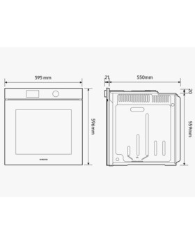 Ahi samsung, 76 l, a+, puutega avanev uks, aurufunktsioon, dual cook, full steam, aurupuhastus/pürolüüs puhastus, must-foto7
