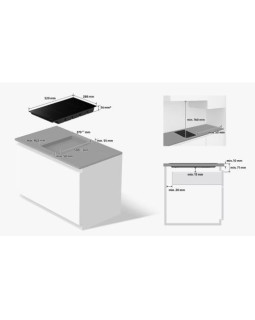 Pliidiplaat samsung, 2 x induktsioon, 29 cm, must, lõigatud servadega-foto3