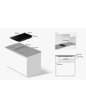 Pliidiplaat samsung, 2 x induktsioon, 29 cm, must, lõigatud servadega-foto3