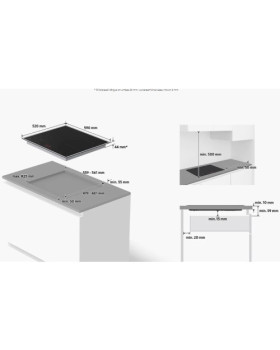 Pliidiplaat samsung, 4 x induktsioon, 60 cm, must, lõigatud servadega-foto6