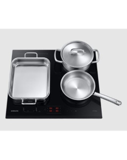 Pliidiplaat samsung, 4 x induktsioon, 60 cm, must, faasitud servadega-foto5