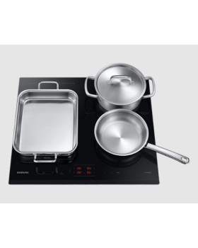 Pliidiplaat samsung, 4 x induktsioon, 60 cm, must, faasitud servadega-foto5