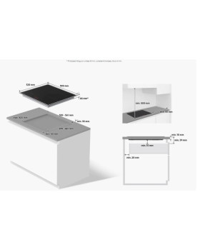 Pliidiplaat samsung, 4 x induktsioon, 60 cm, must, faasitud servadega-foto6