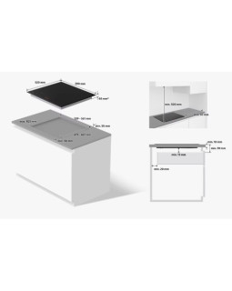Pliidiplaat samsung, 4 x induktsioon, 60 cm, must, faasitud esiserv-foto4