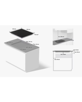 Pliidiplaat samsung, 4 x induktsioon, 60 cm, must, faasitud esiserv-foto4