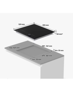 Pliidiplaat samsung, 4 x induktsioon, extended flex zone plus, 60 cm, must, faasitud/lõigatud servadega-foto5