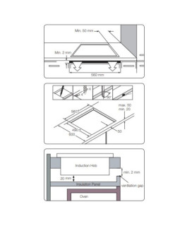 Pliidiplaat samsung, 4 x induktsioon, 60 cm, must, lõigatud servadega-foto4