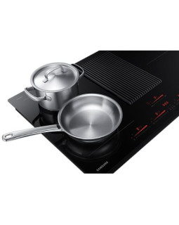 Õhupuhastiga pliidiplaat samsung, 80 cm, flex keeduala, keraamiline, must-foto3