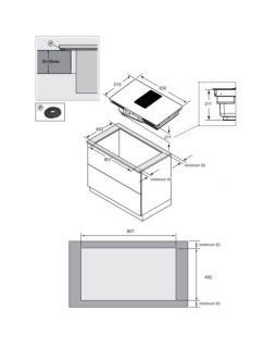 Õhupuhastiga pliidiplaat samsung, 80 cm, flex keeduala, keraamiline, must-foto6