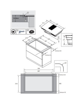 Õhupuhastiga pliidiplaat samsung, 80 cm, flex keeduala, keraamiline, must-foto7
