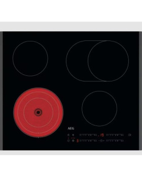 Pliidiplaat aeg, 4 x hilight, 60 cm, must, faasitud serv