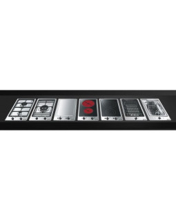 Laavakivigrill smeg linea + classic, domino, 31 cm, 