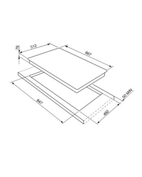 Pliidiplaat smeg linea + classic, 5 x gaas, 90 cm, rv teras-foto2