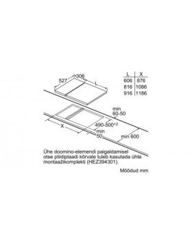 Pliidiplaat bosch, 2 x induktsioon, domino, 30 cm, rv raam ja faasitud serv-foto4