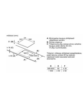 Pliidiplaat bosch, 4 x induktsioon, 60 cm, valge-foto2