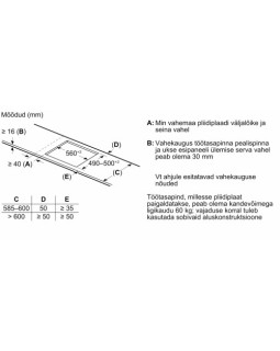 Pliidiplaat bosch, 4 x induktsioon, 60 cm, faasitud serv, must-foto6