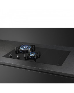 Pliidiplaat smeg, classic, 2 x gaas, 2 x induktsioon, flexi tsoon, 75 cm, must, lõigatud serv-foto2