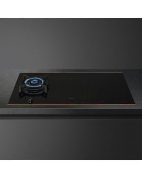 Pliidiplaat smeg dolce stil novo, 1 x gaas, 4 x induktsioon, 2 x multi tsoon, 90 cm, must/vask, lõigatud serv-foto3