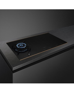 Pliidiplaat smeg dolce stil novo, 1 x gaas, 4 x induktsioon, 2 x multi tsoon, 90 cm, must/vask, lõigatud serv-foto4