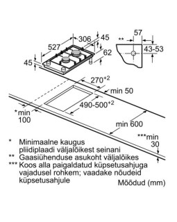 Pliidiplaat bosch, 2 x gaas, 30 cm, must-foto2
