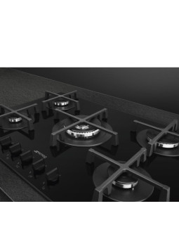 Pliidiplaat smeg selezione, 5 x gaas, 72 cm, must-foto3