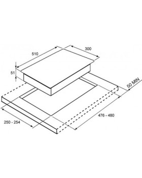 Pliidiplaat smeg classic, 1 x wok gaas, 30 cm, must-foto2