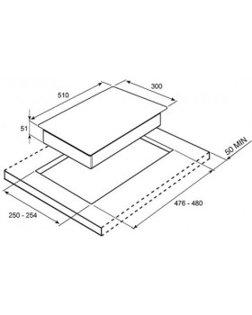 Pliidiplaat smeg classic, 2 x gaas, 30 cm, must-foto2