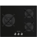 Pliidiplaat smeg classica, 3 x gaas, 60 cm, must, faasitud serv