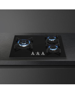 Pliidiplaat smeg classica, 3 x gaas, 60 cm, must, faasitud serv-foto2