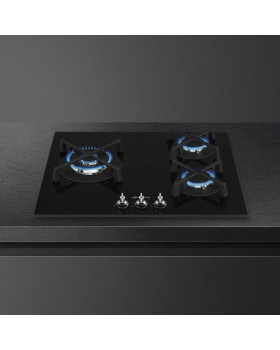 Pliidiplaat smeg classica, 3 x gaas, 60 cm, must, faasitud serv-foto2